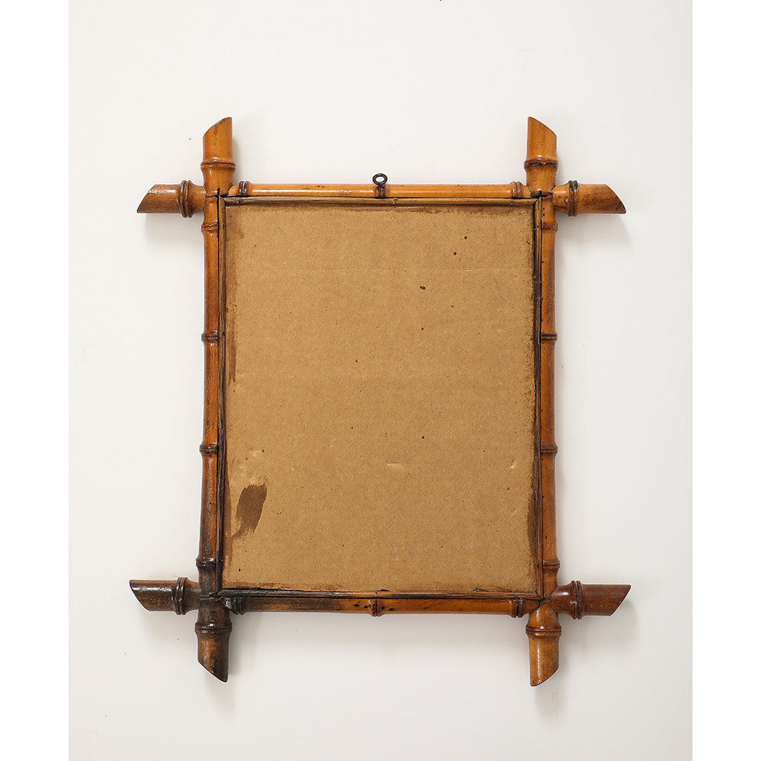Vintage Faux Bamboo Mirror 3