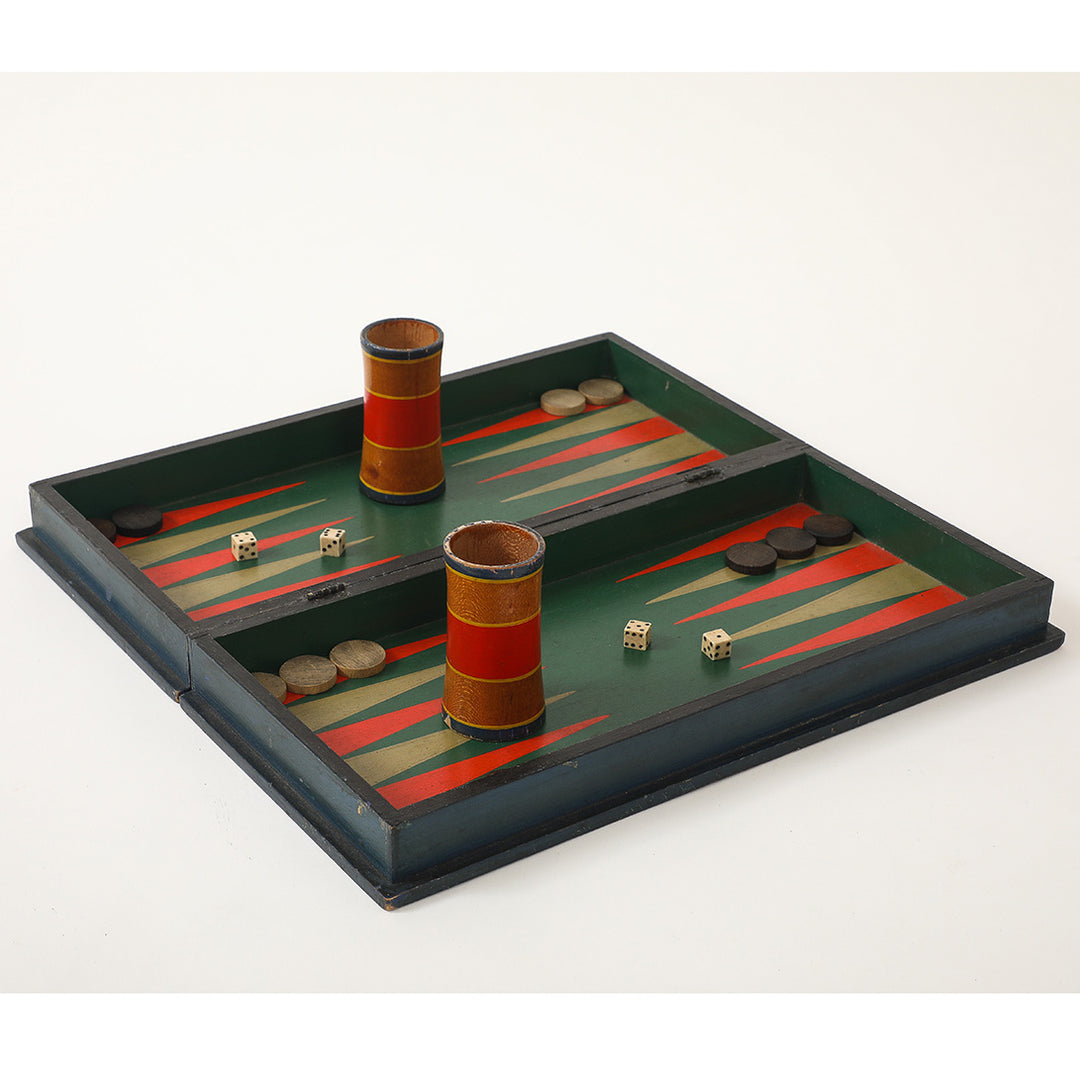 19th Century American Backgammon Set