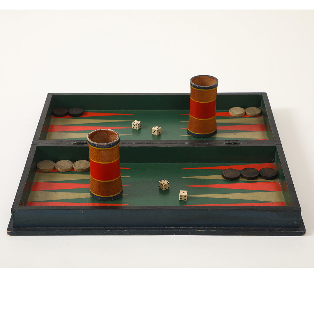 19th Century American Backgammon Set