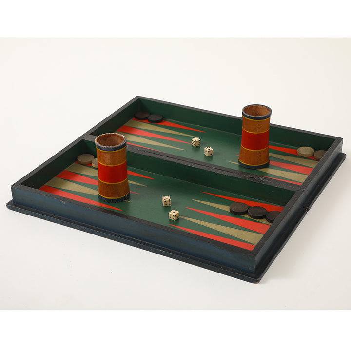 19th Century American Backgammon Set