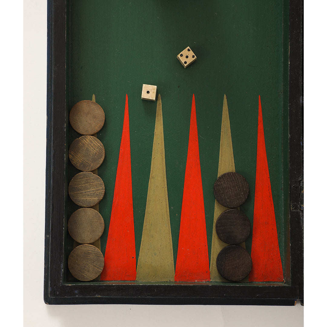 19th Century American Backgammon Set