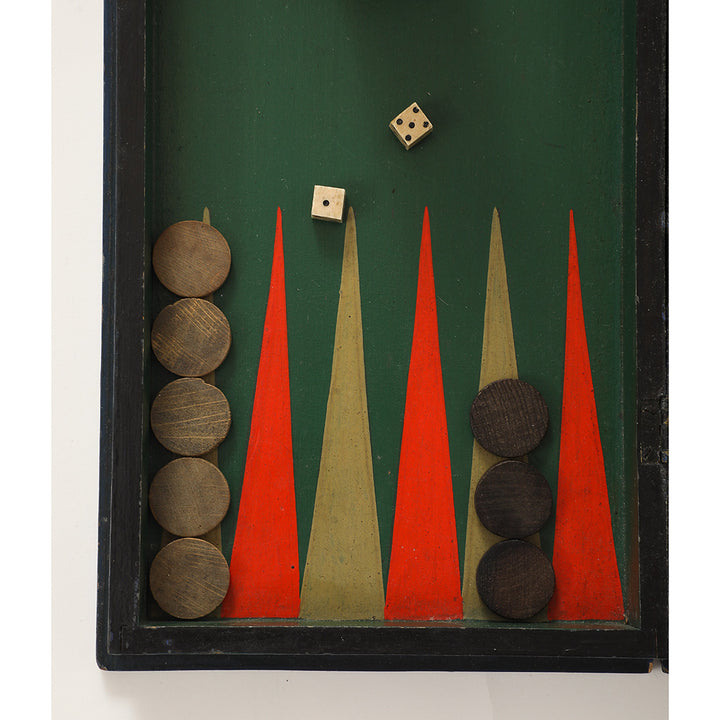 19th Century American Backgammon Set