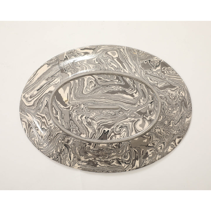 Vintage Marbleized Platter I