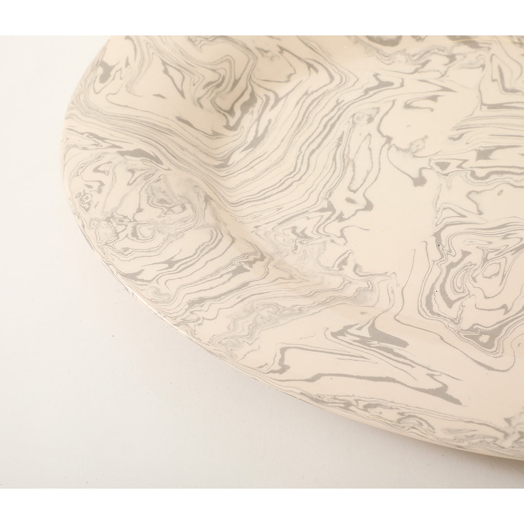 Vintage Marbleized Platter II
