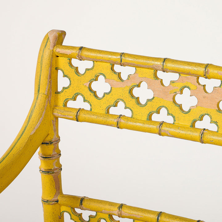Pair of Regency Style Yellow Armchairs, circa 1960