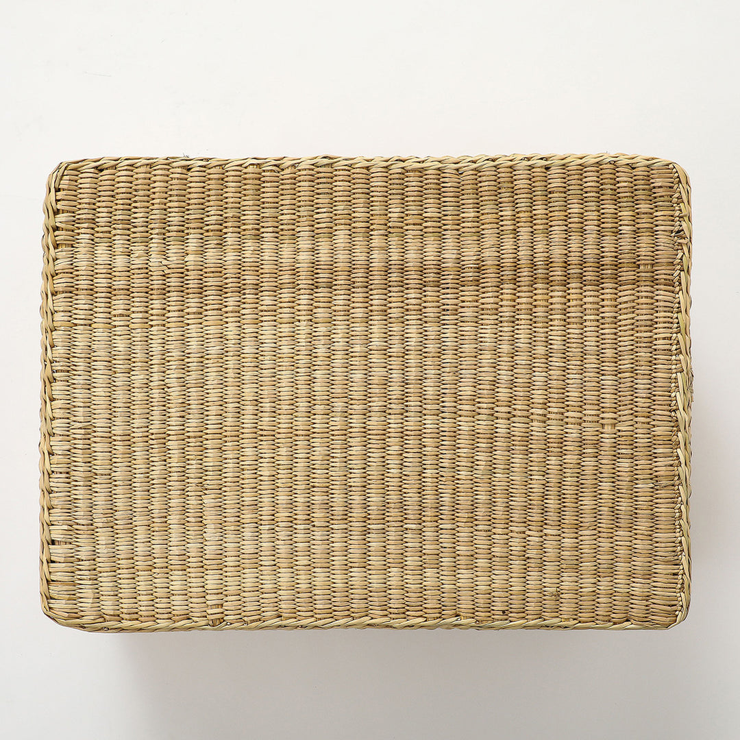 Hand Woven Lidded Storage Basket