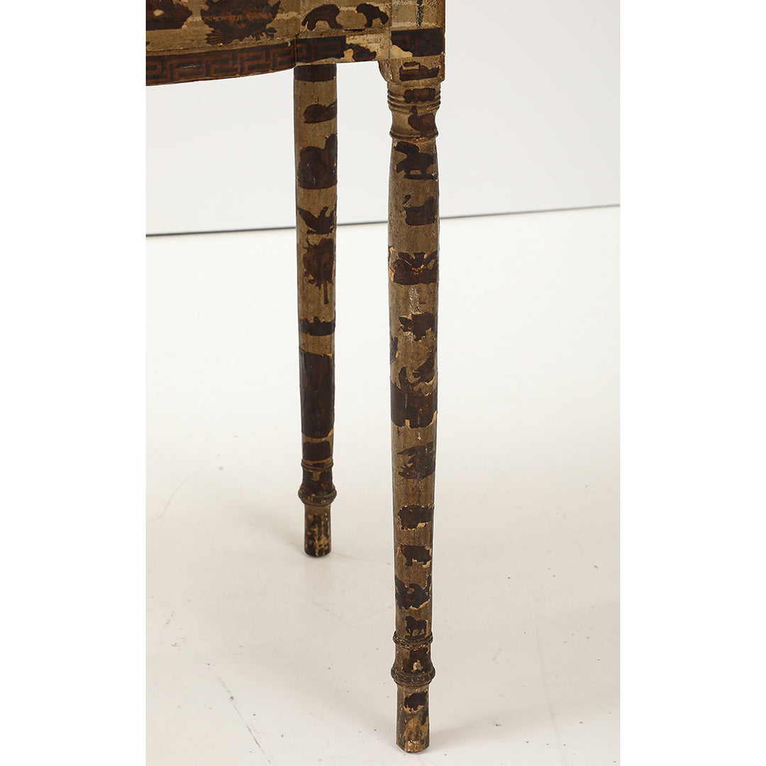Antique Decoupage Table, Late 19th Century