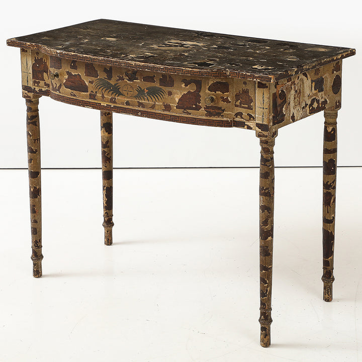 Antique Decoupage Table, Late 19th Century