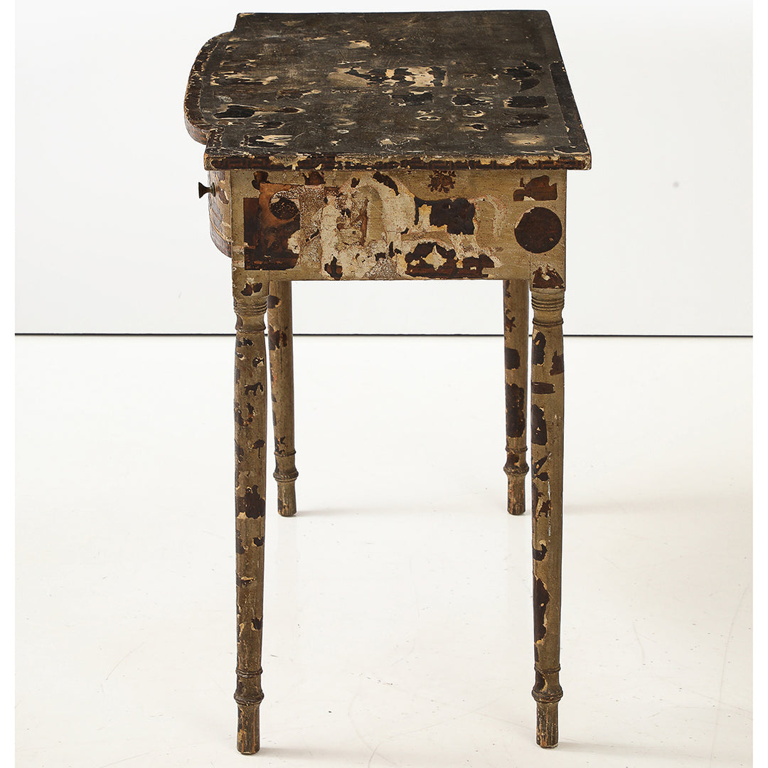 Antique Decoupage Table, Late 19th Century