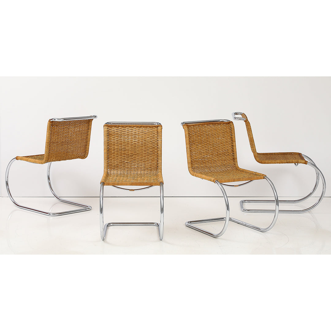 Set of 4 Vintage MR10 Chairs by Mies Van Der Rohe