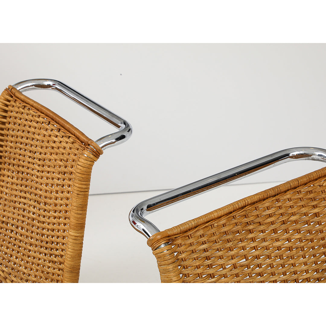 Set of 4 Vintage MR10 Chairs by Mies Van Der Rohe