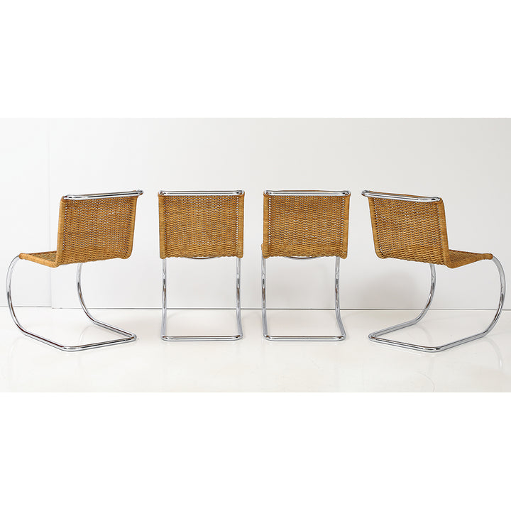 Set of 4 Vintage MR10 Chairs by Mies Van Der Rohe