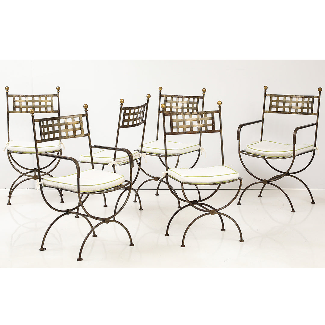 Set of French Salterini-Style Garden Chairs