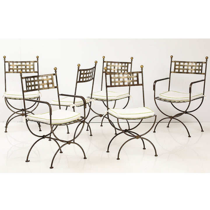 Set of French Salterini-Style Garden Chairs