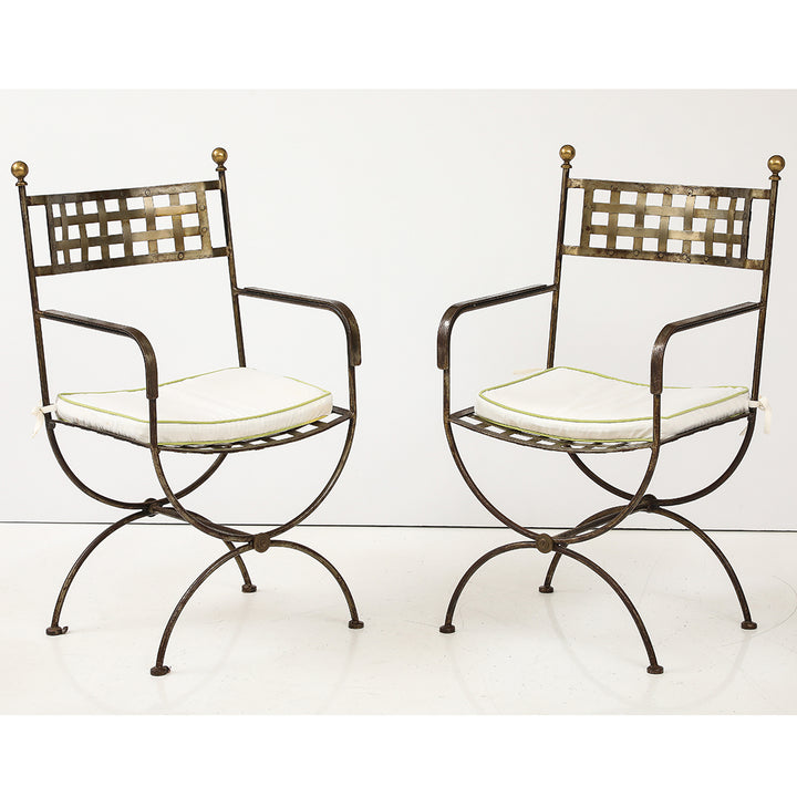 Set of French Salterini-Style Garden Chairs