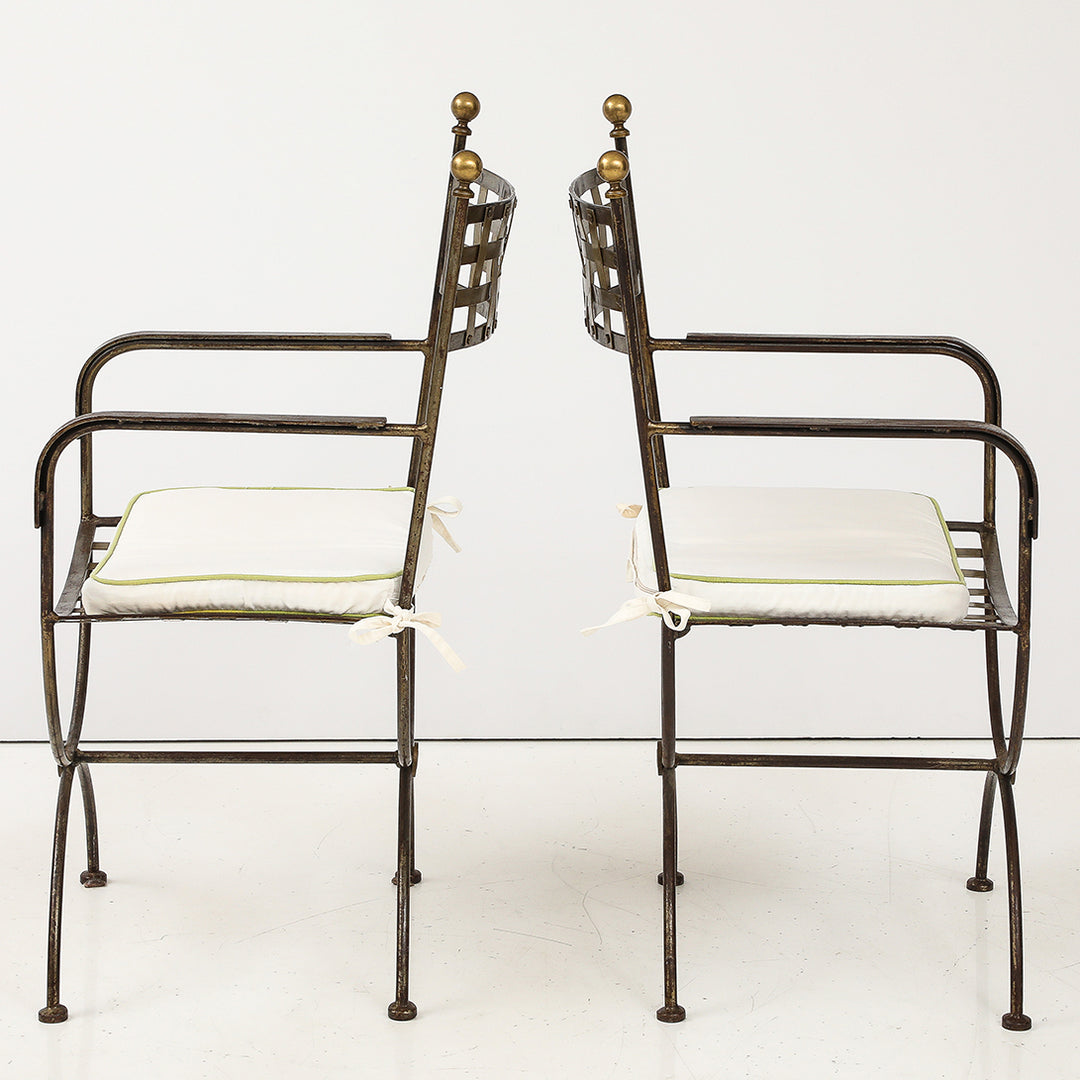 Set of French Salterini-Style Garden Chairs