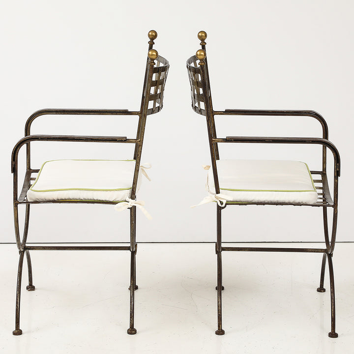 Set of French Salterini-Style Garden Chairs