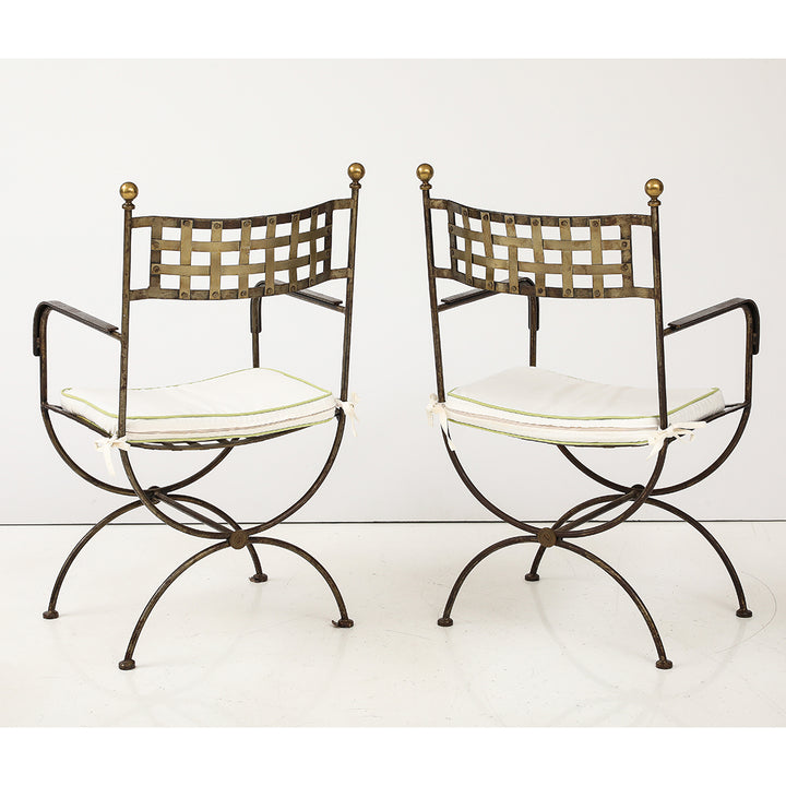 Set of French Salterini-Style Garden Chairs