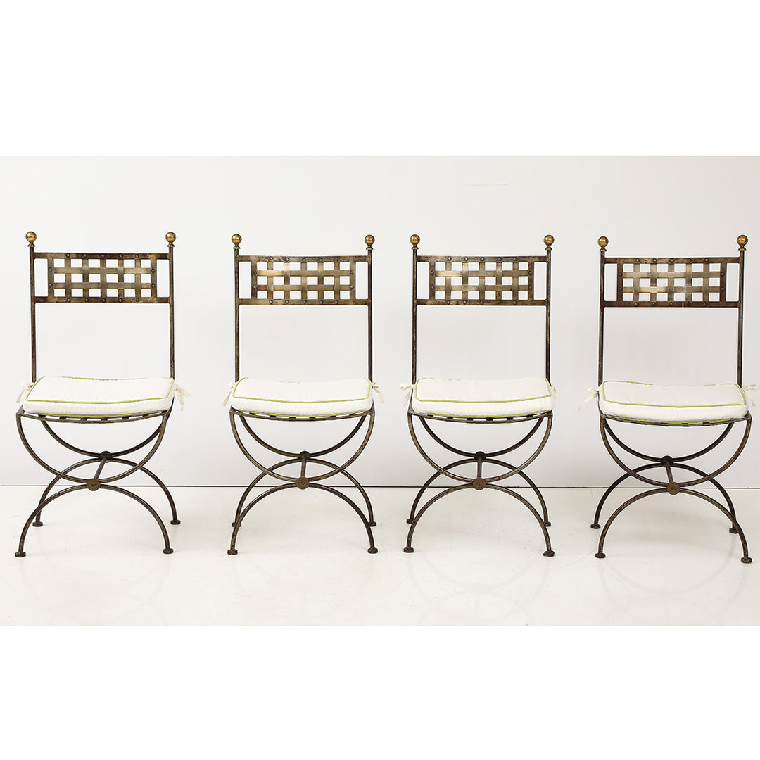 Set of French Salterini-Style Garden Chairs