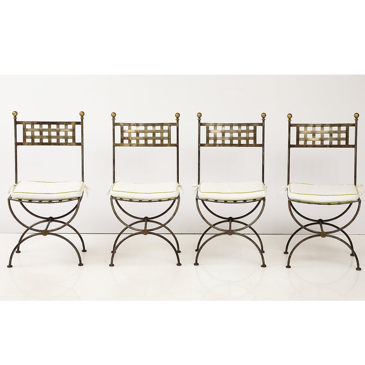 Set of French Salterini-Style Garden Chairs