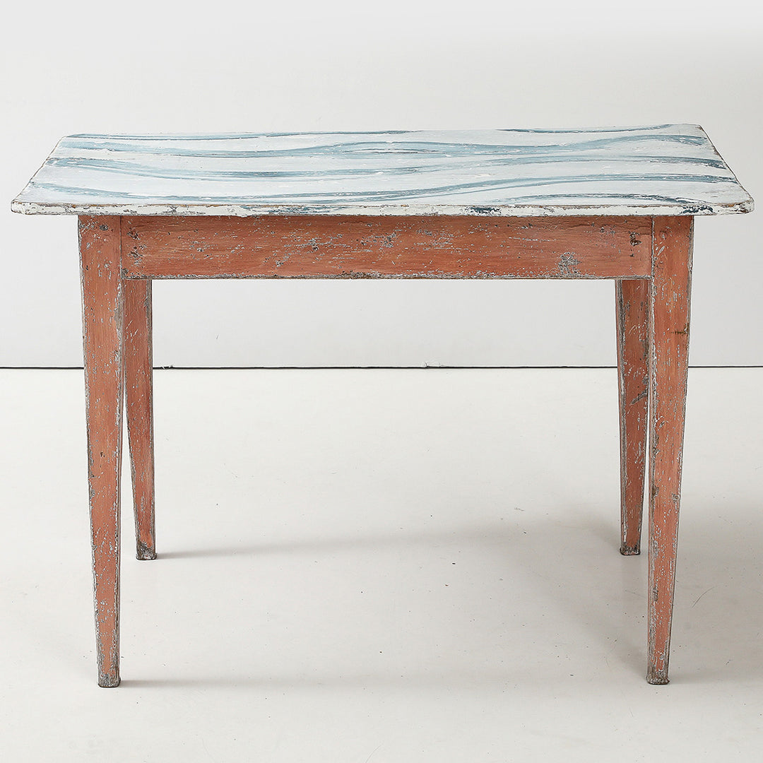 Antique Side Table, Original Paint