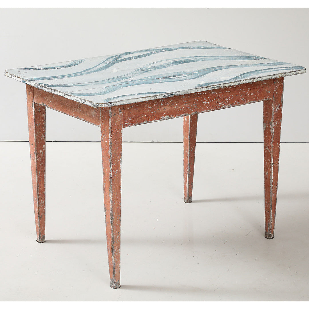 Antique Side Table, Original Paint