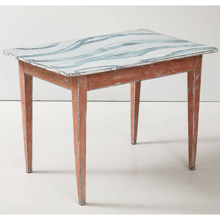 Antique Side Table, Original Paint