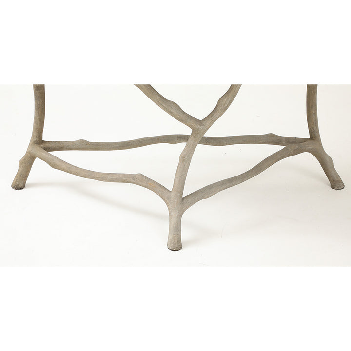Antique Faux Bois Demilune