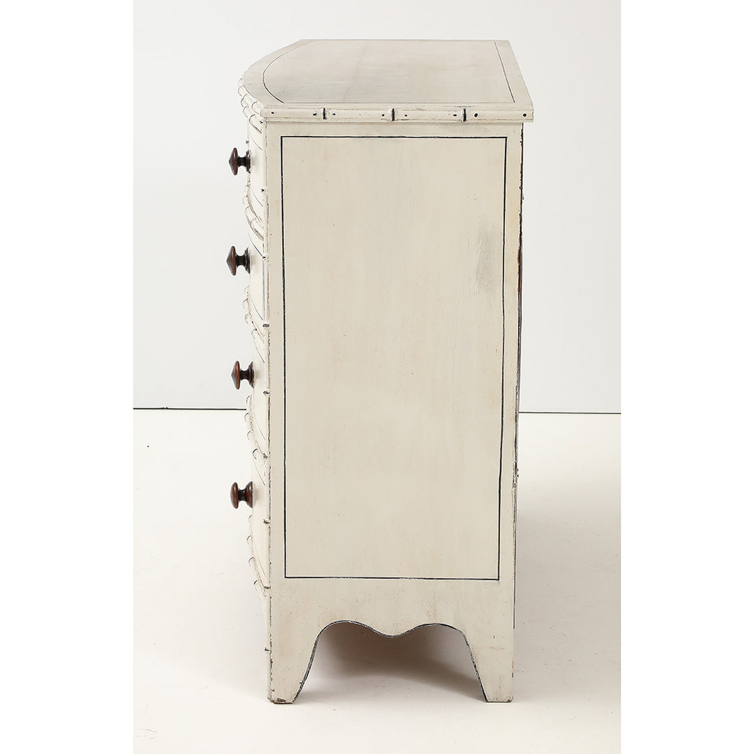 Antique Regency Painted Faux Bamboo Chest