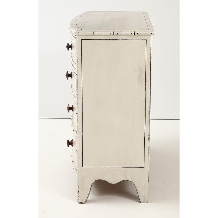 Antique Regency Painted Faux Bamboo Chest
