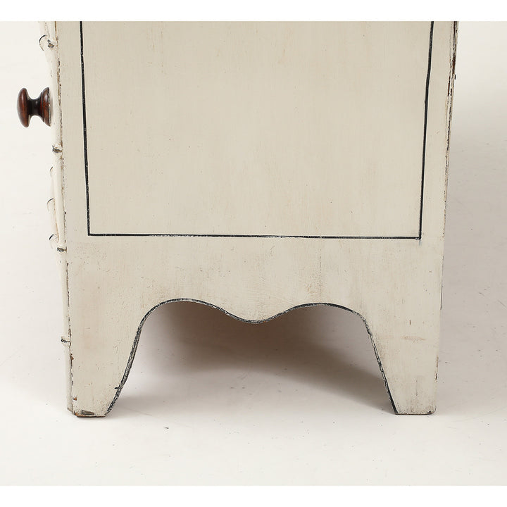 Antique Regency Painted Faux Bamboo Chest