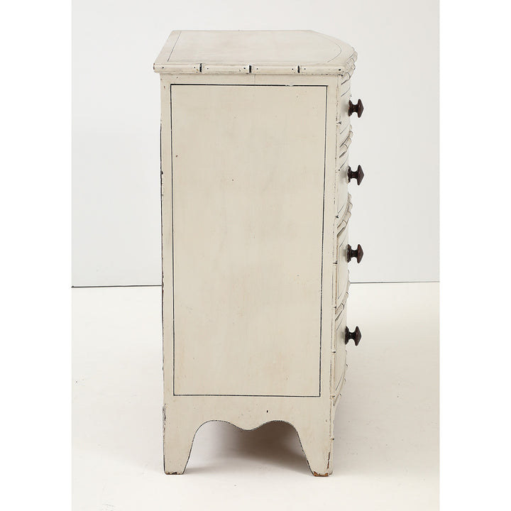 Antique Regency Painted Faux Bamboo Chest