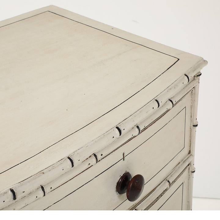Antique Regency Painted Faux Bamboo Chest