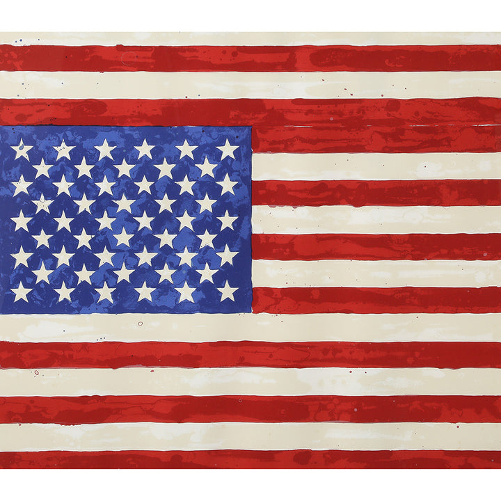 Jasper Johns, Two Flags, Whitney Museum 50th Anniversary Poster, 1980