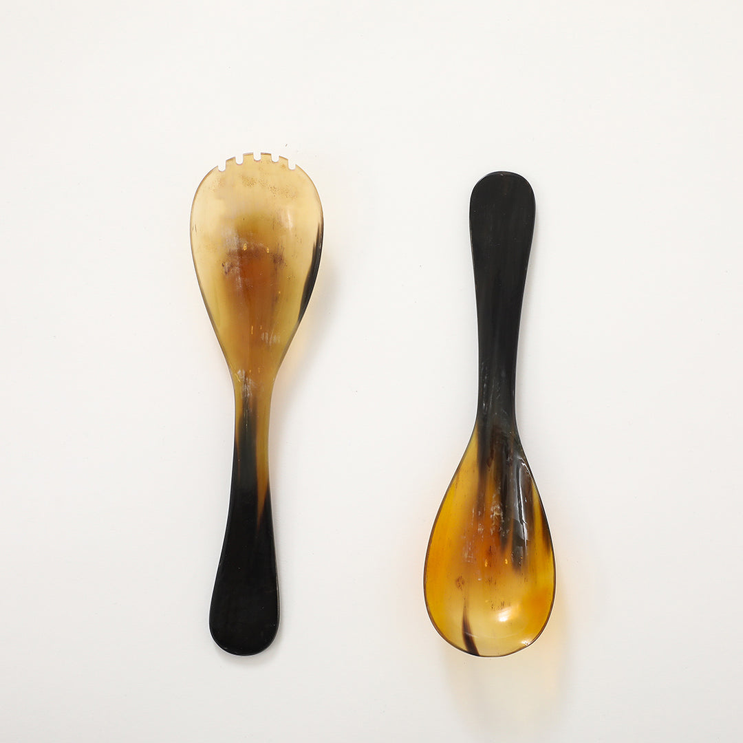 Horn Salad Servers, 10"