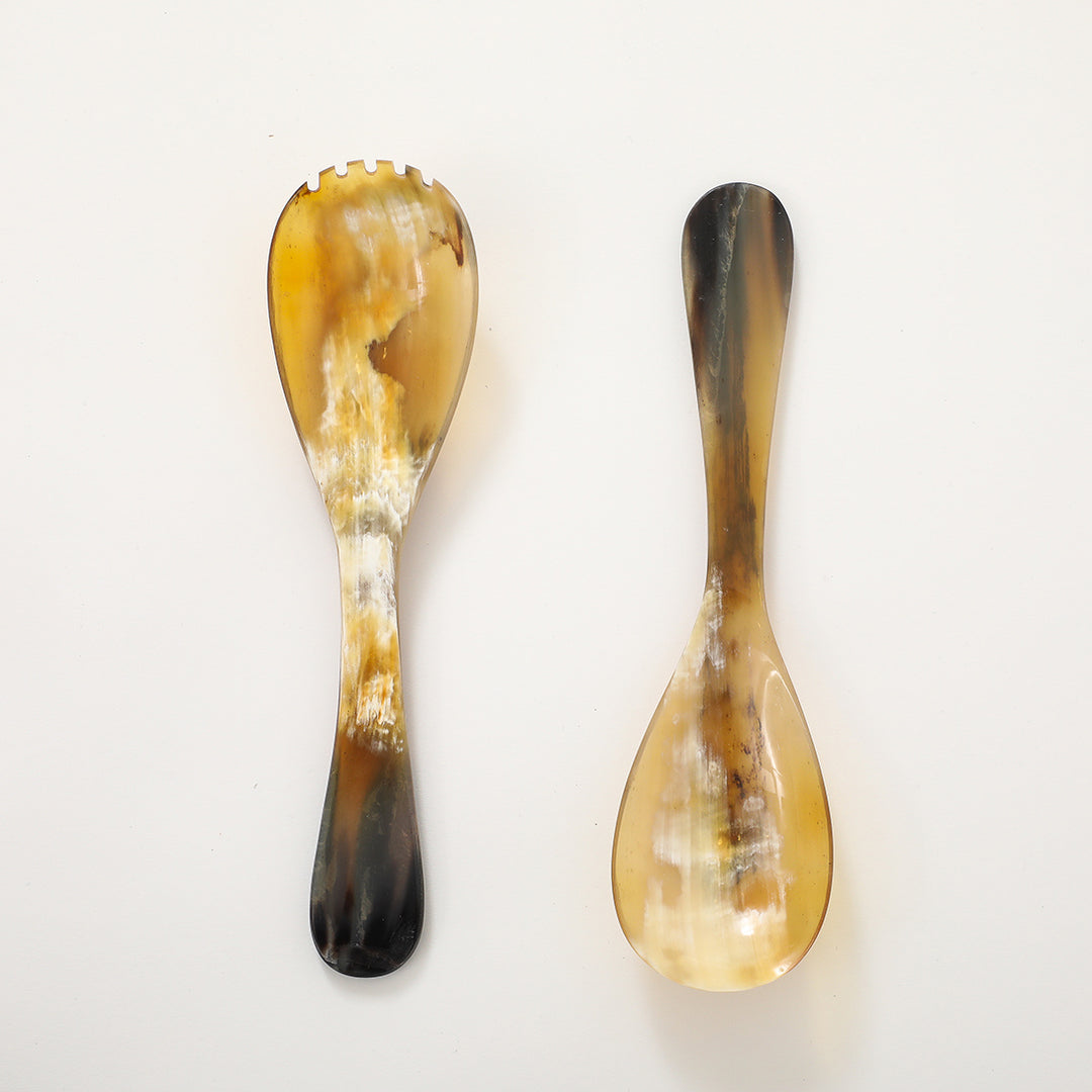 Horn Salad Servers, 10"