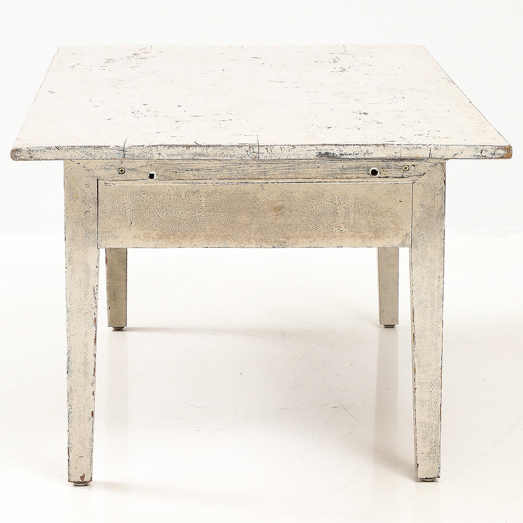 Antique Swedish Coffee Table with Original Paint, 19th Century