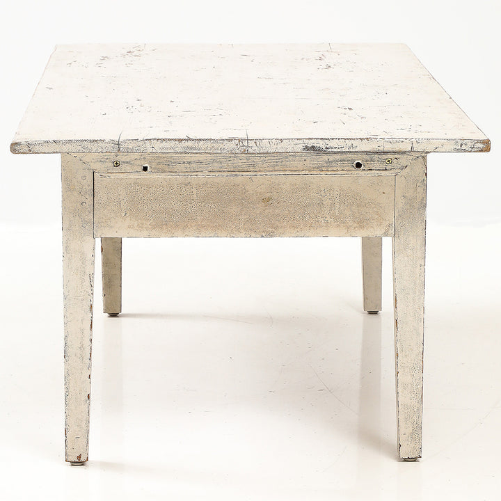 Antique Swedish Coffee Table with Original Paint, 19th Century