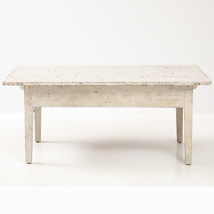 Antique Swedish Coffee Table with Original Paint, 19th Century