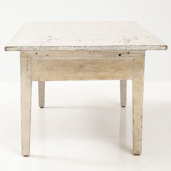Antique Swedish Coffee Table with Original Paint, 19th Century