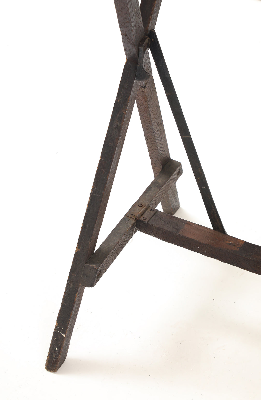 Antique Foldable Trestle Table