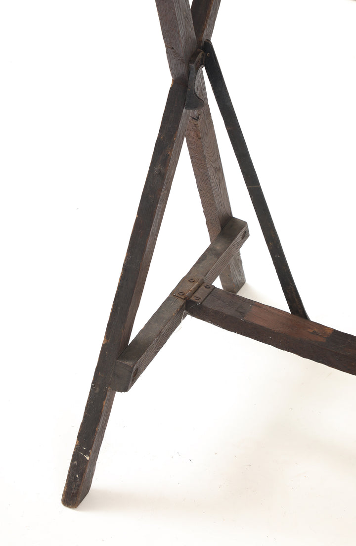 Antique Foldable Trestle Table