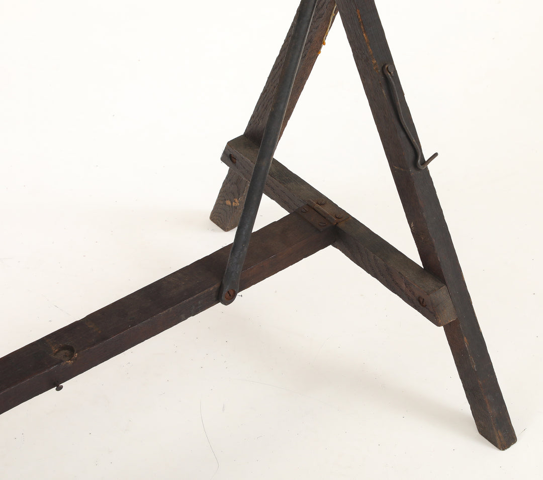 Antique Foldable Trestle Table