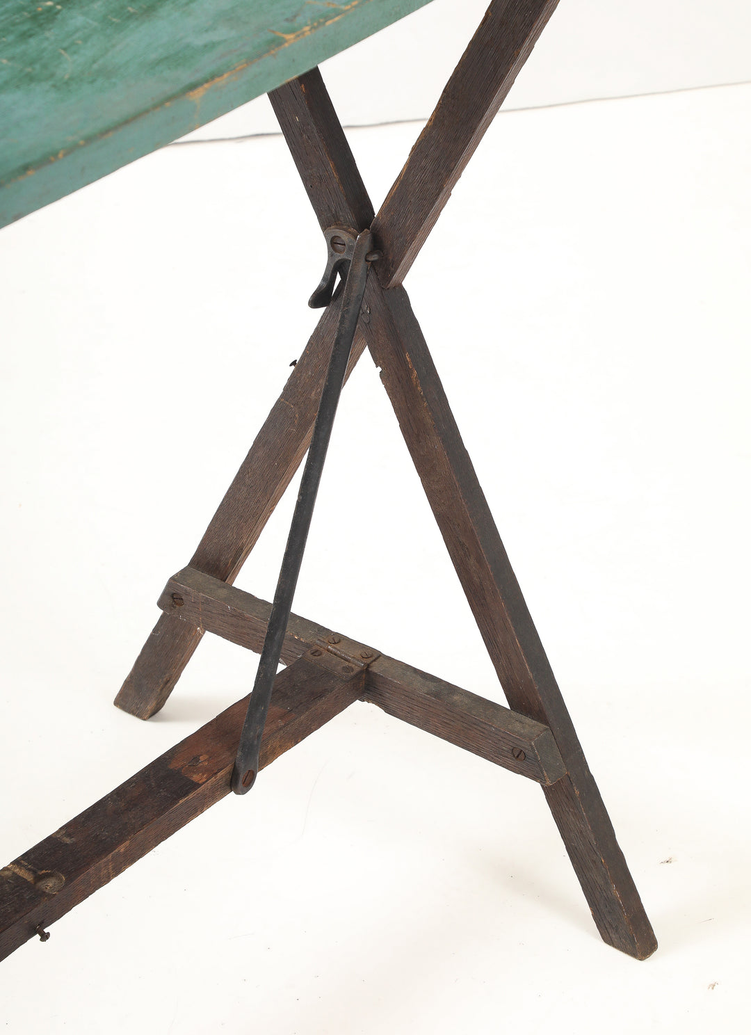 Antique Foldable Trestle Table