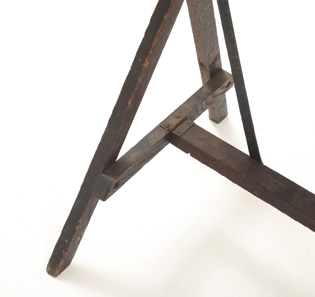 Antique Foldable Trestle Table
