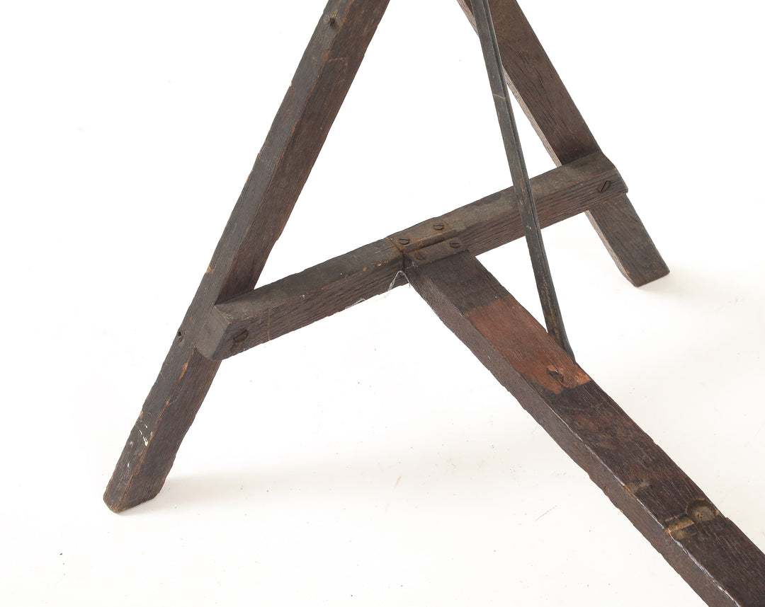 Antique Foldable Trestle Table