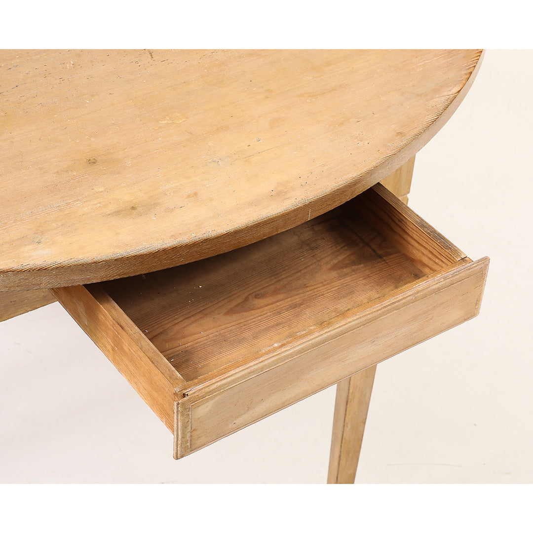 Pair of Antique Swedish Demilune Tables