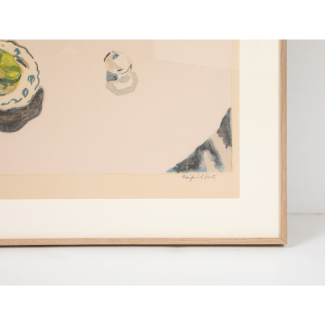 Fairfield Porter, The Table, Signed