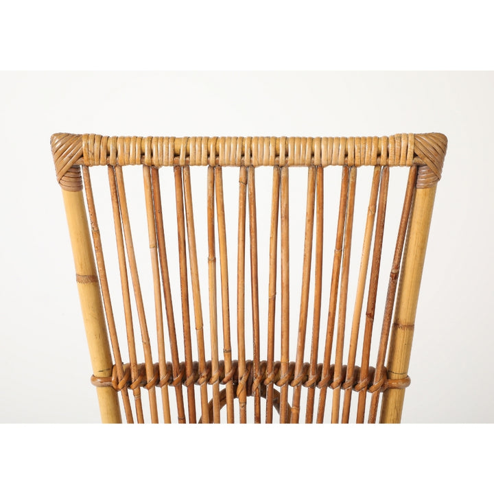 Vintage Desk &amp; Chair in Oak &amp; Rattan by Audoux-Minet, France, circa 1960