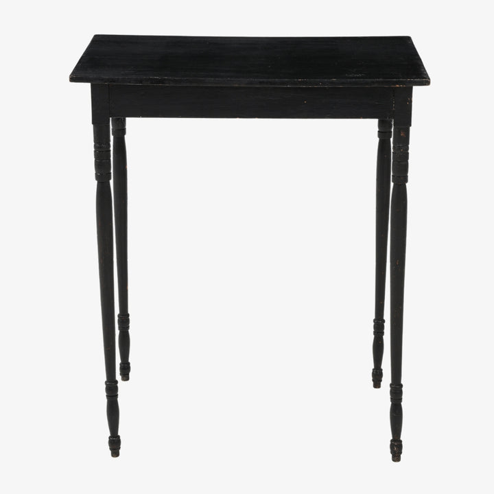 Painted Antique Side Table in Walnut and Maple, American, circa 1840